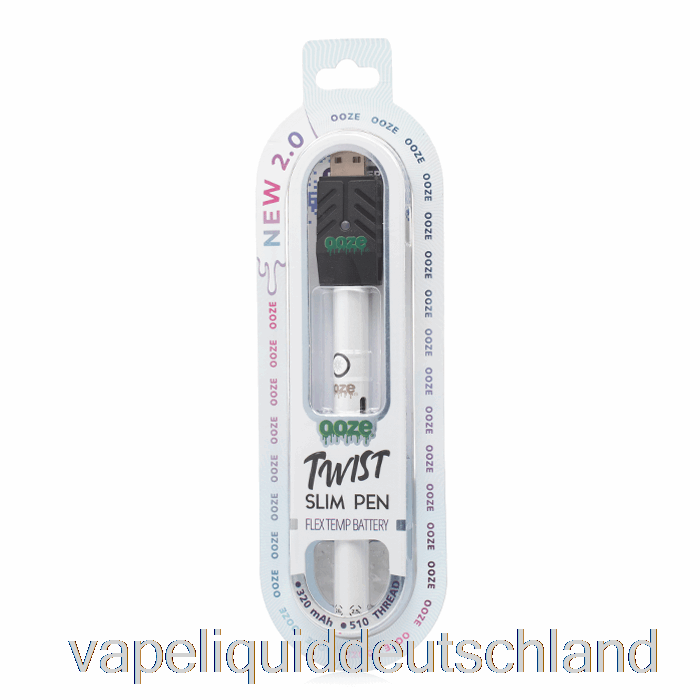 Ooze Slim Twist Pen 2.0 Flex-Temp-Batterie Polar Pearl Vape Deutschland